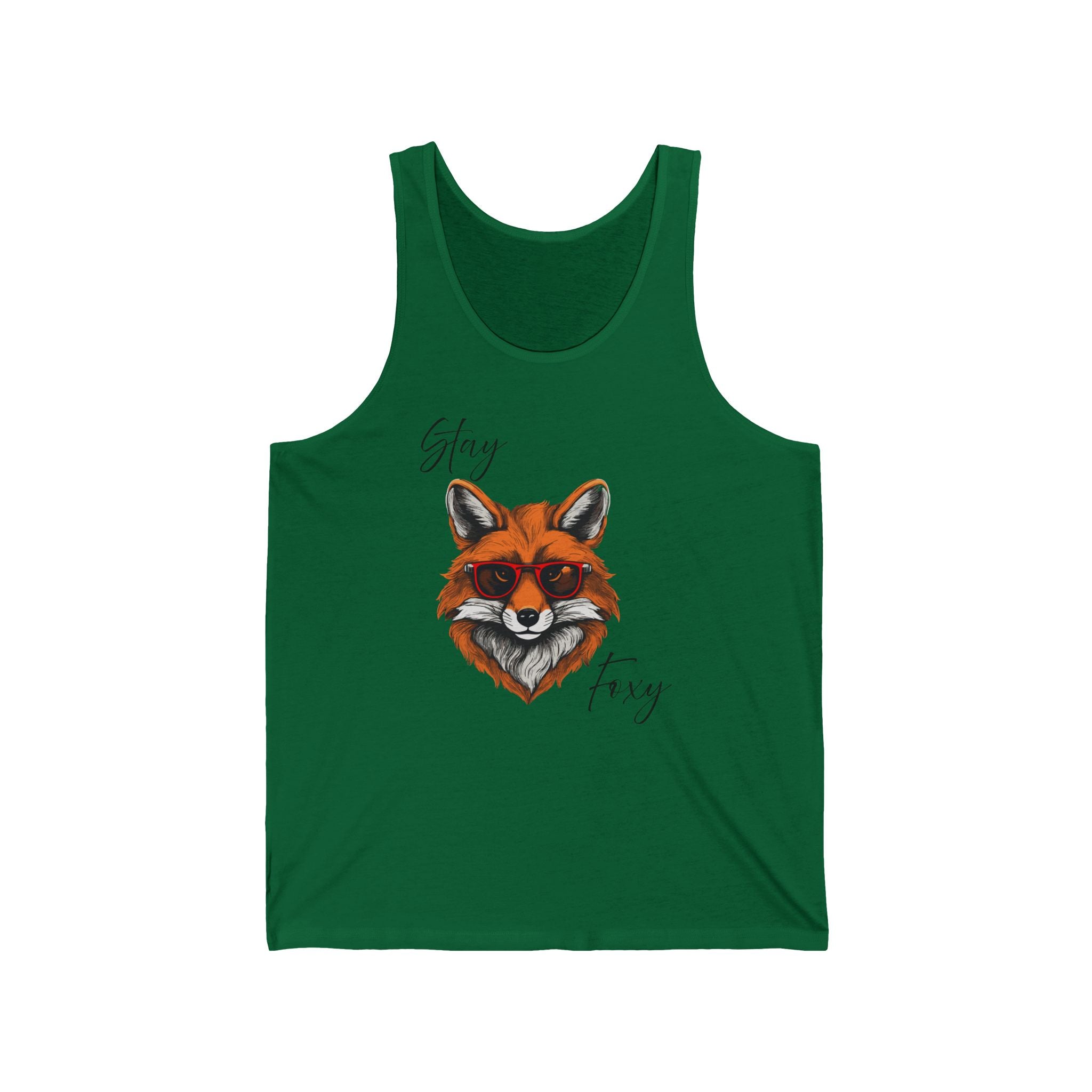 Fox Face Tank Top – Stay Foxy Graphic Women's/Unisex Summer Tank
