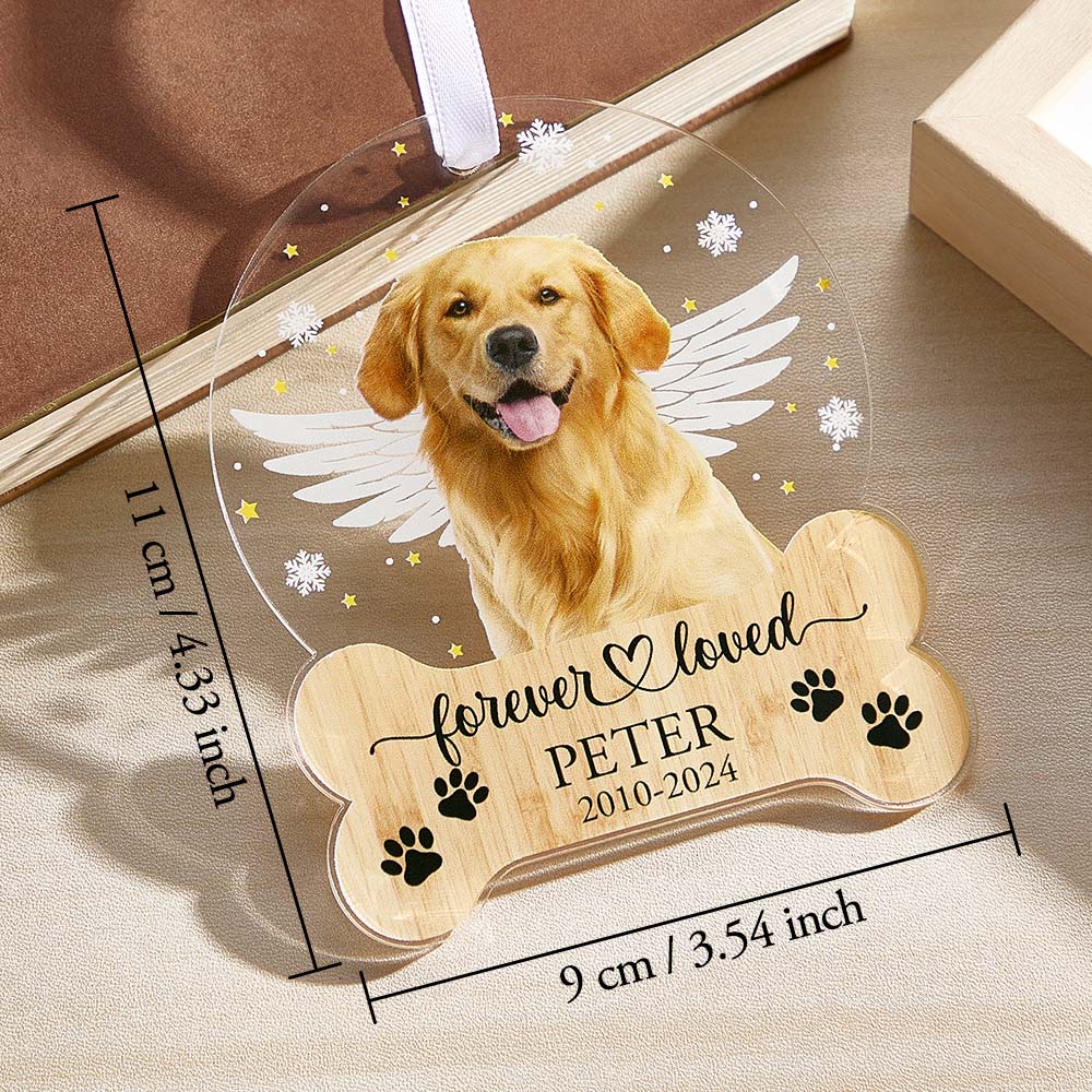 Personalized Pet Memorial Ornament Dog Christmas Ornaments