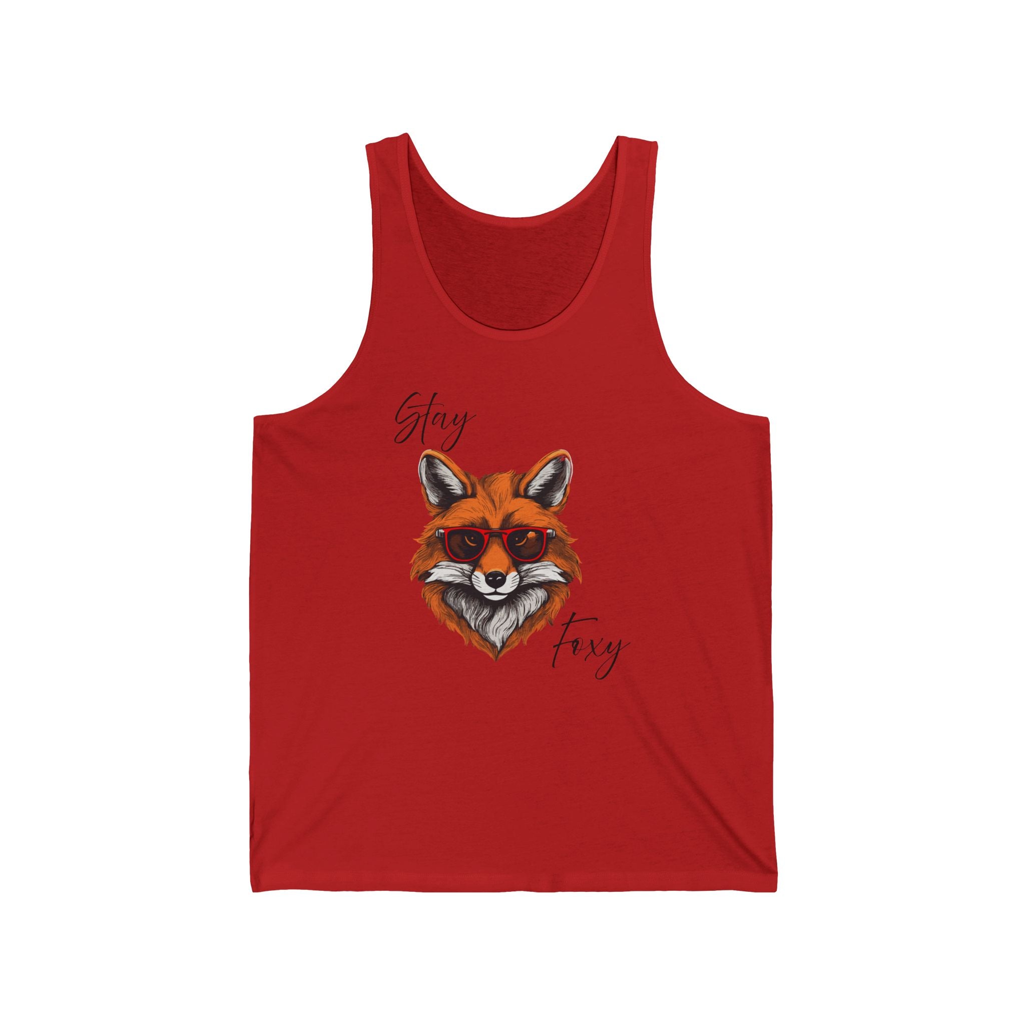 Fox Face Tank Top – Stay Foxy Graphic Women's/Unisex Summer Tank