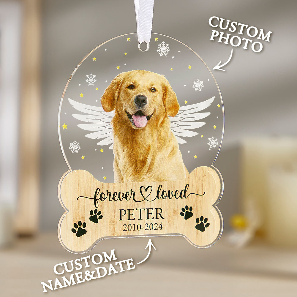 Personalized Pet Memorial Ornament Dog Christmas Ornaments
