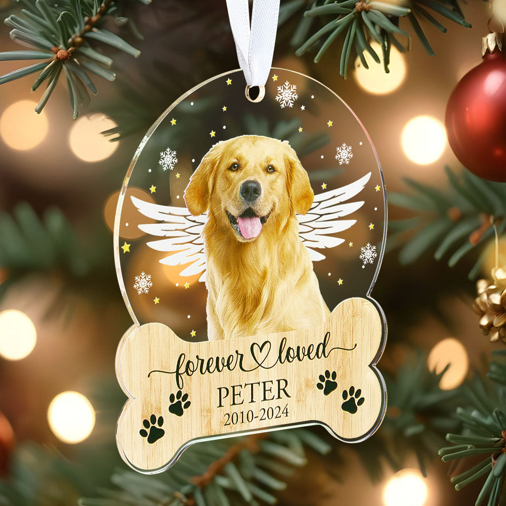 Personalized Pet Memorial Ornament Dog Christmas Ornaments