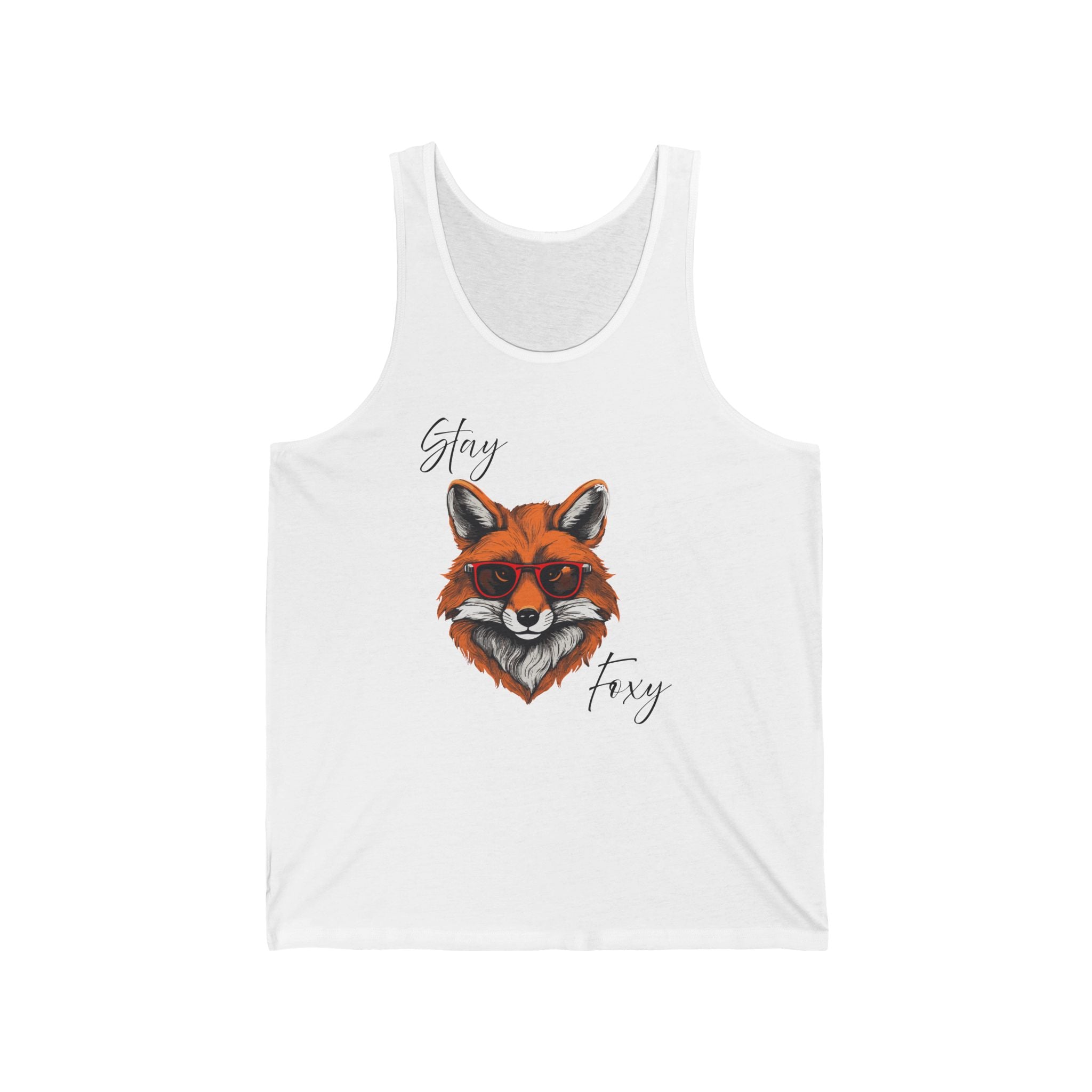 Fox Face Tank Top – Stay Foxy Graphic Women's/Unisex Summer Tank