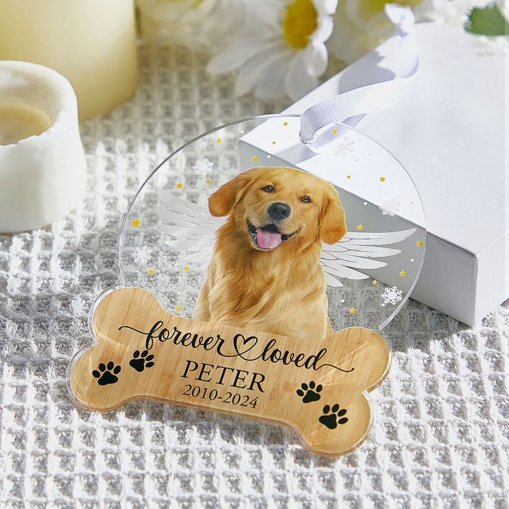 Personalized Pet Memorial Ornament Dog Christmas Ornaments