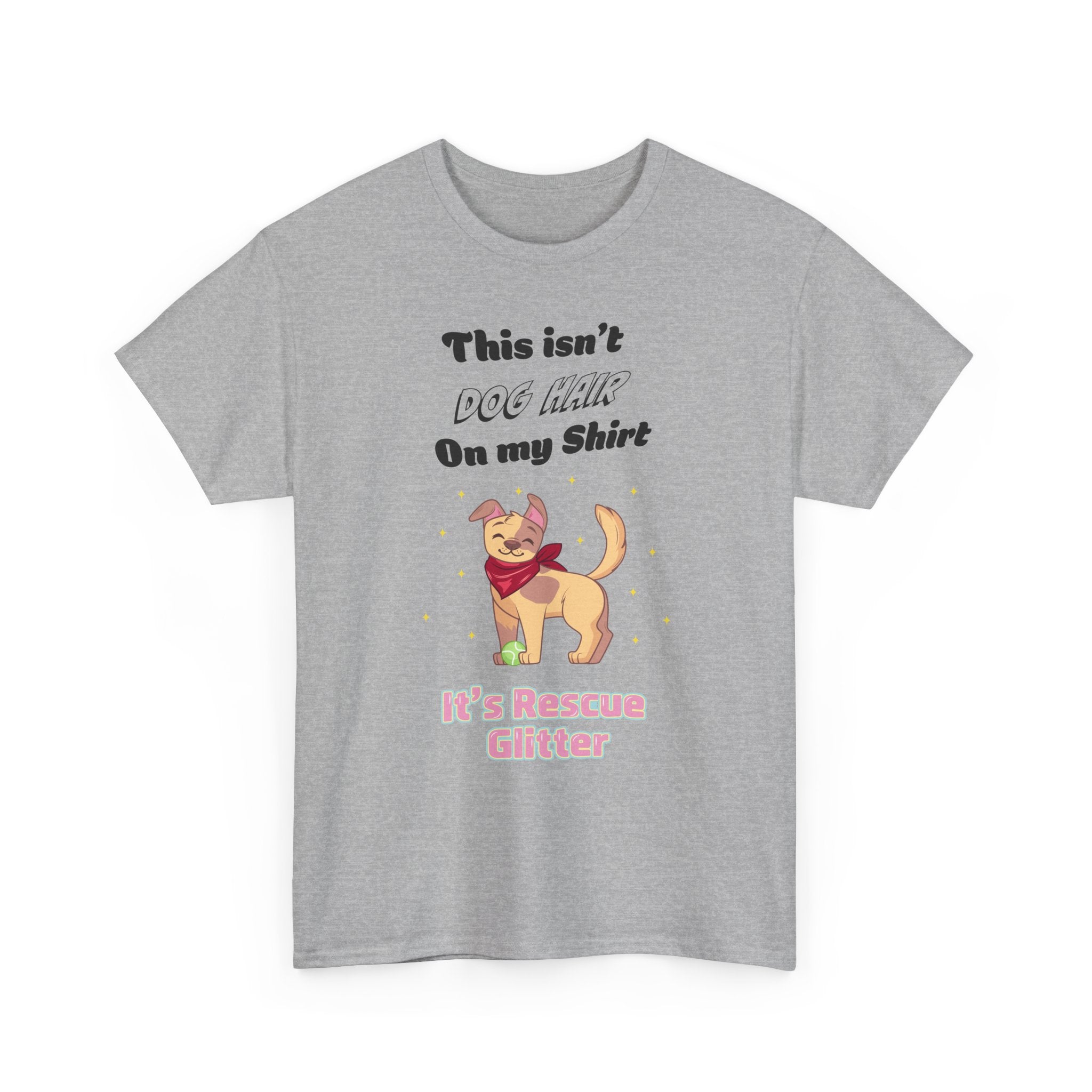 Rescue Glitter Dog T‑Shirt — Cute Shelter Dog Rescue Tee