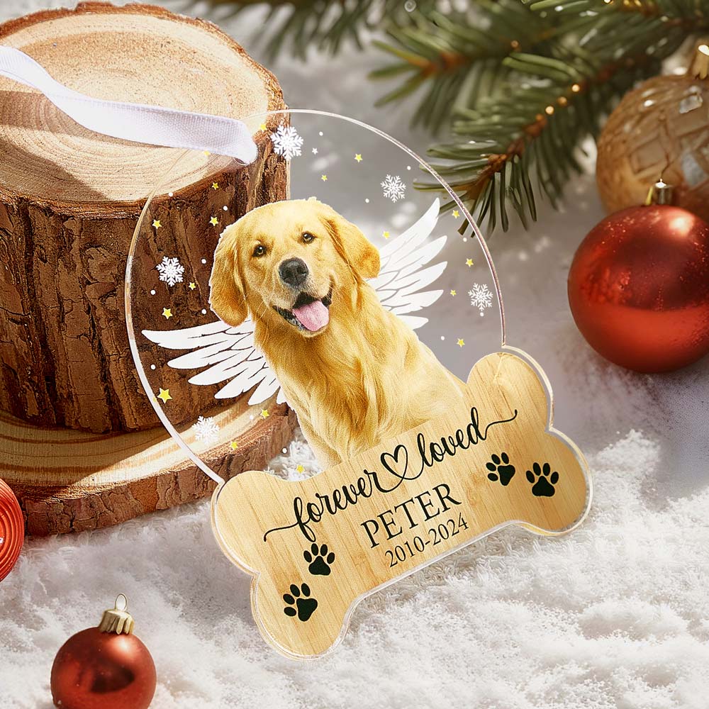 Personalized Pet Memorial Ornament Dog Christmas Ornaments